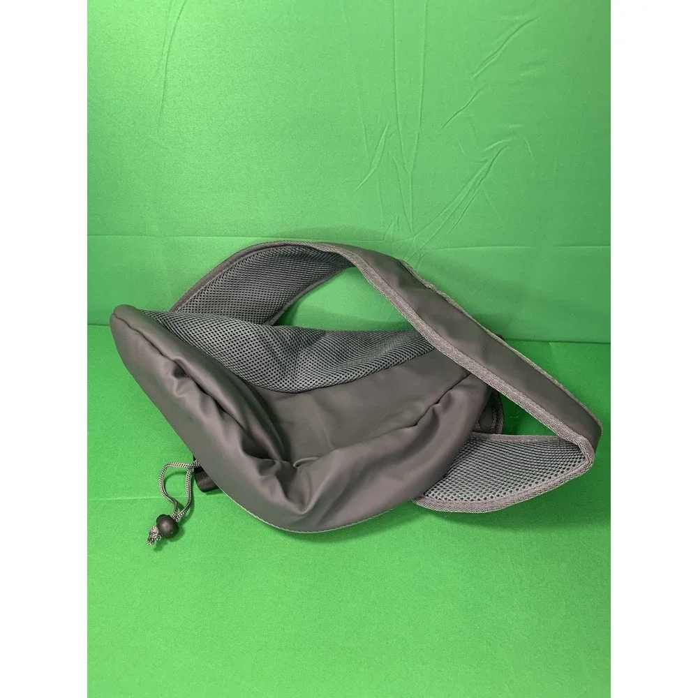 PET SLING Dog/Cat Carrier Breathable Mesh Travel Bag Gray And Pink SMALL SIZE